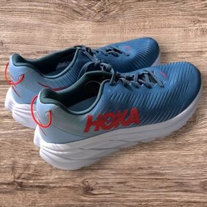 Hoka One One Rincon 3 Mens Size 11.5D Blue Athletic Running Sneakers. NE…